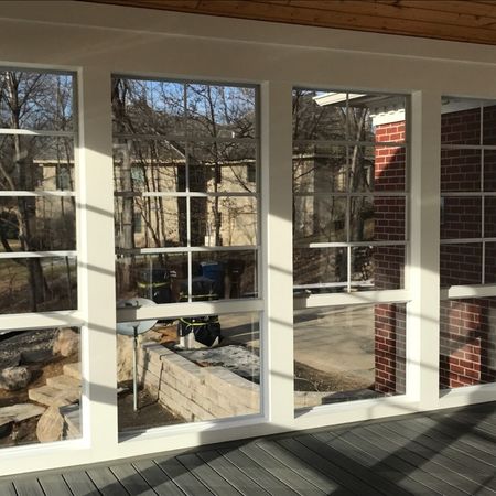 WeatherMaster Room or Deck Windows with Glass Railing