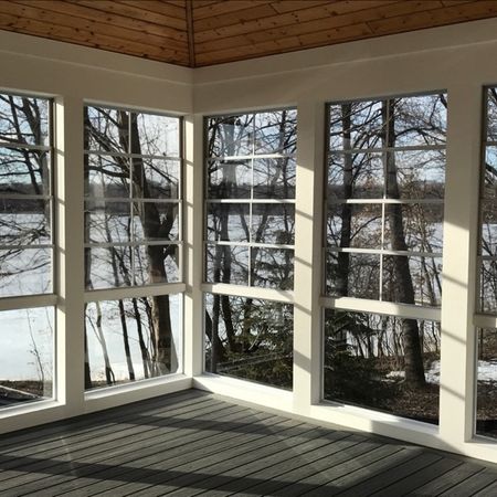 WeatherMaster Room or Deck Windows with Glass Railing